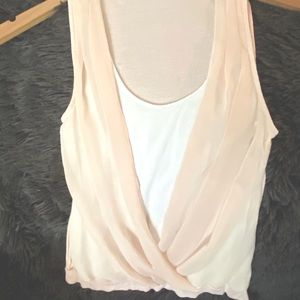 Express layered tank top/blouse